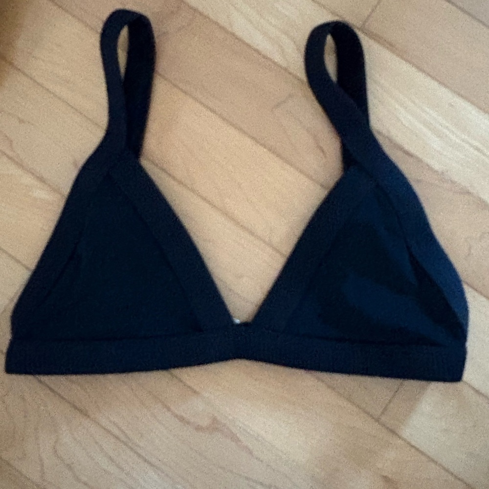 One one swimwear black top